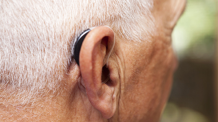 behind-the-ear hearing aid