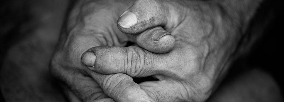 A pair of folded hands
