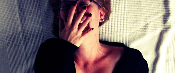 woman laughing