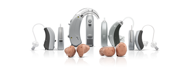 A wide range of hearing aid models